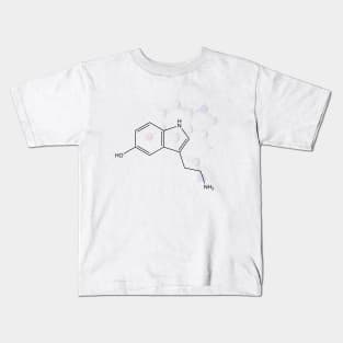 Serotonin Molecule Kids T-Shirt